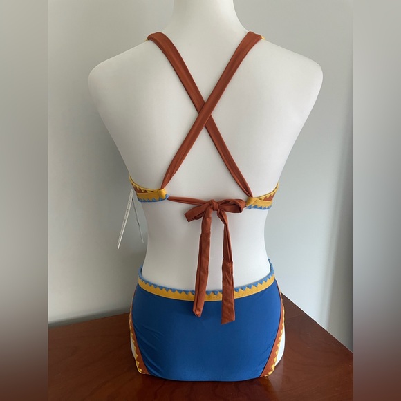 Lucky Brand Avila Hipster Cross Back Bikini Large NWT - Picture 5 of 15